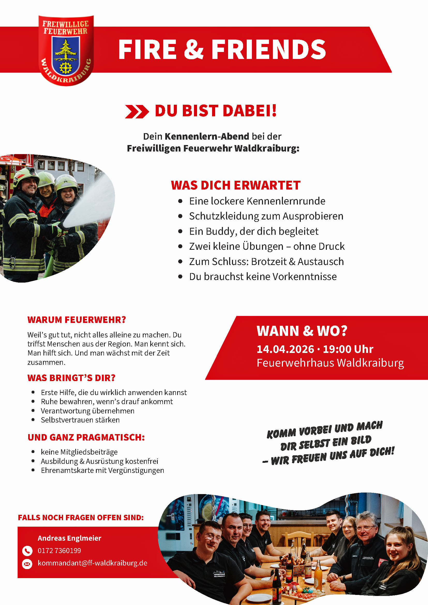 Fire & Friends Flyer 2026